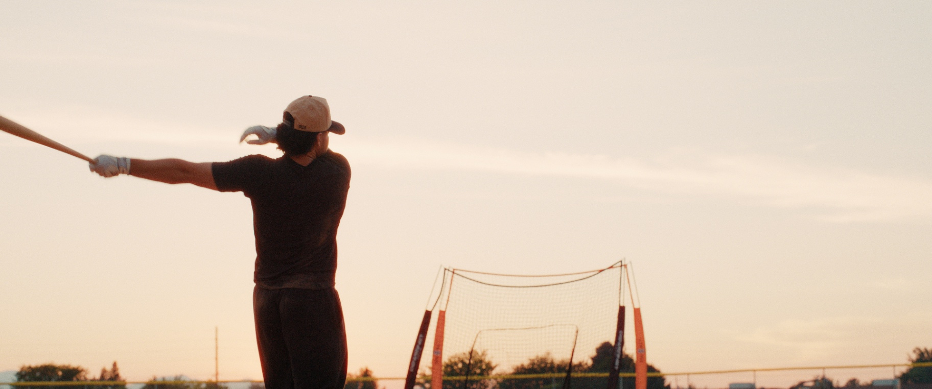 On set for PLUS MONEY — the swing